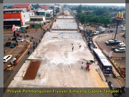Pembangunan flyover simpang gaplek ciputat